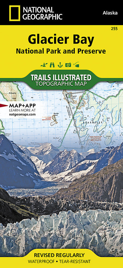 National Geographic Trails Illustrated AK Glacier Bay National Park Map TI00000255