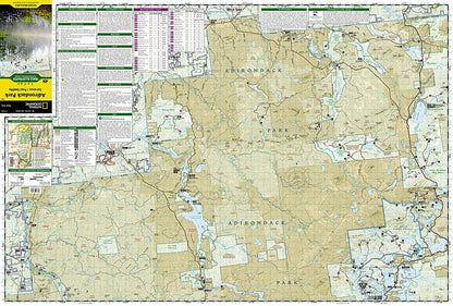 National Geographic York Saranac/ Paul Smiths Trails Illustrated Map TI00000746