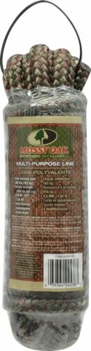Mossy Oak Hunting 3/8" x 25' Camo Utility Rope Braided-Strong-Flexible-No Mildew