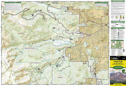 National Geographic Trails Illustrated Colorado Longs Peak / Bear Lake Map TI00000301