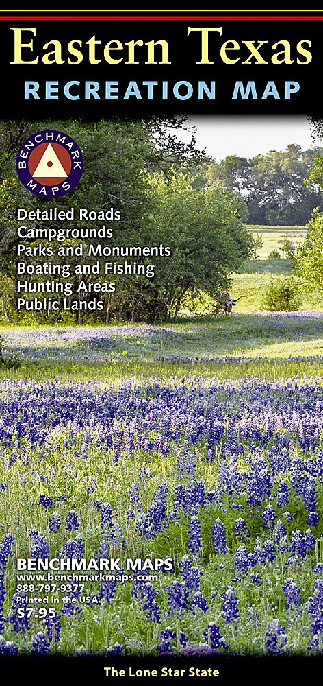 National Geographic Benchmark Maps Eastern Texas TX Road & Recreation Map BE0BENETRM