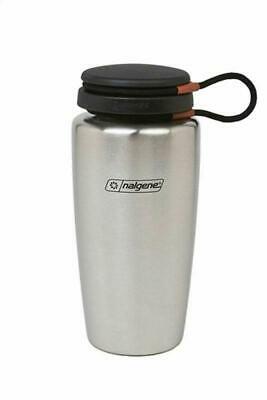 Nalgene Stainless Steel Backpacker Wide Mouth 32oz Bottle w/Black Cap - BPA Free