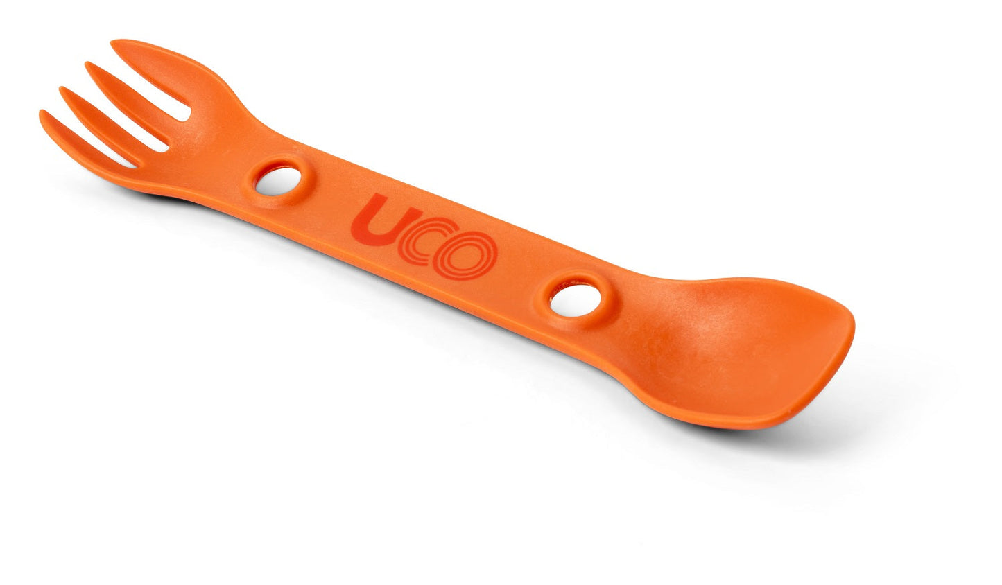 UCO Mini Utility Spork 3-Pack Classic Colors w/Tether F-SP-M-3PK