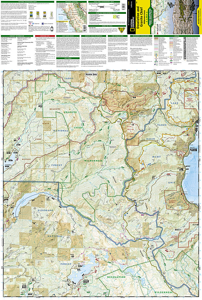 National Geographic Trails Illustrated Desolation & Granite Chief Wilderness Map TI00000802