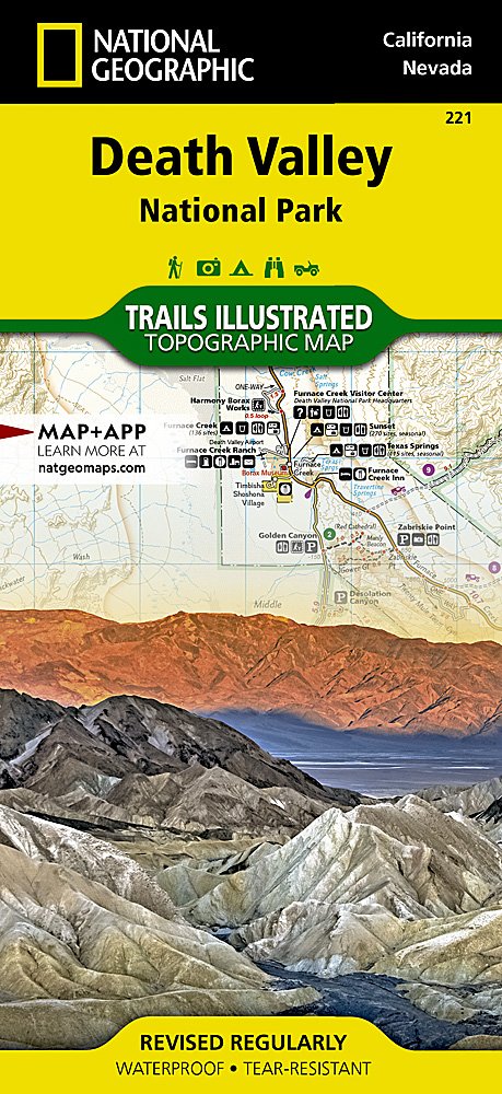 National Geographic Trails Illustrated CA Death Valley National Park Map TI00000221