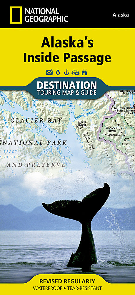 National Geographic Destination Touring Map Alaska's Inside Passage DM01020629