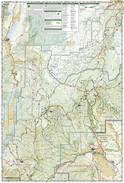 National Geographic UT Paunsaugunt Plateau MT Dutton Trails Illustrated Map TI00000705