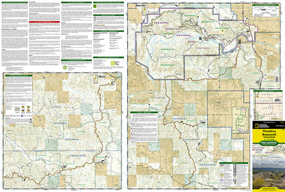 National Geographic ND Theodore Roosevelt Ntl Park Trails Illustrated Map TI00000259