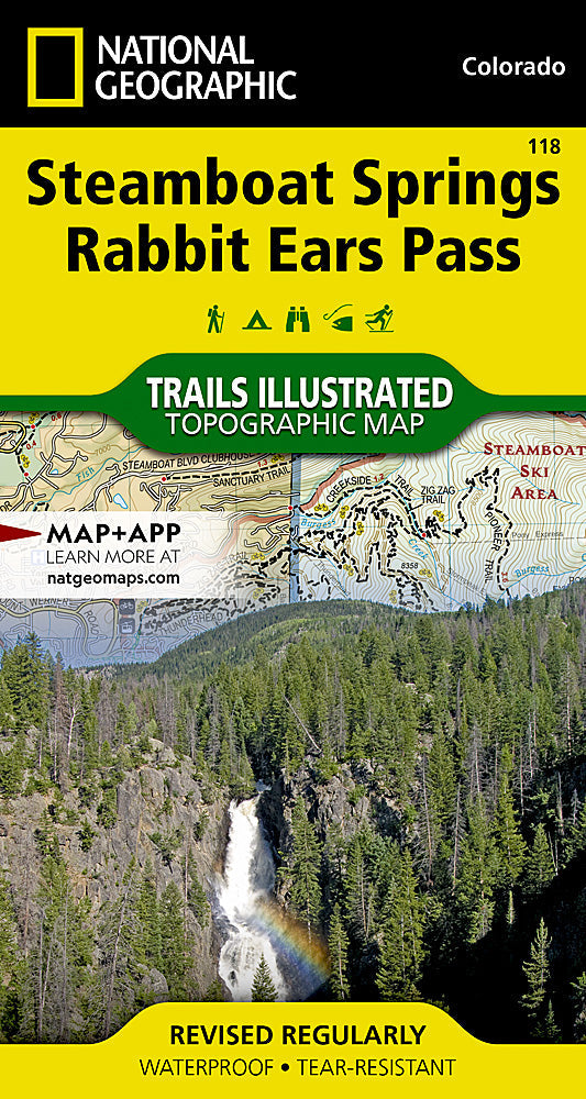 National Geographic Trails Illustrated CO Steamboat Springs Rabbit Ears Map TI00000118