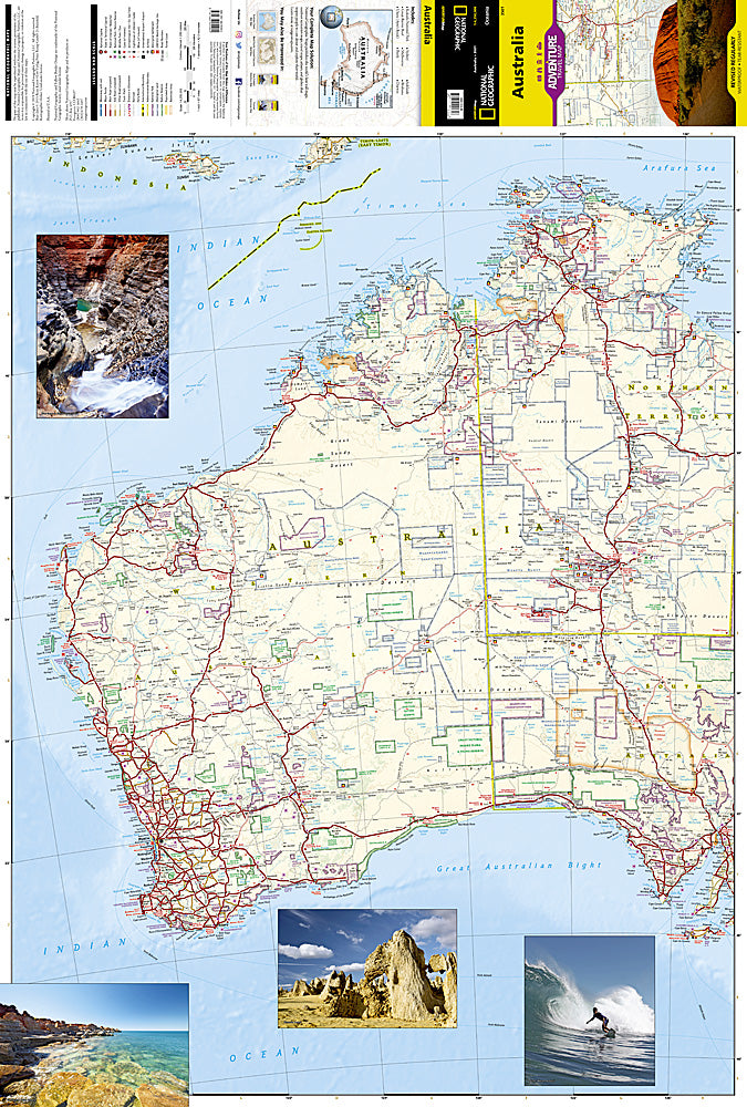 National Geographic Adventure Map Australia AD00003501