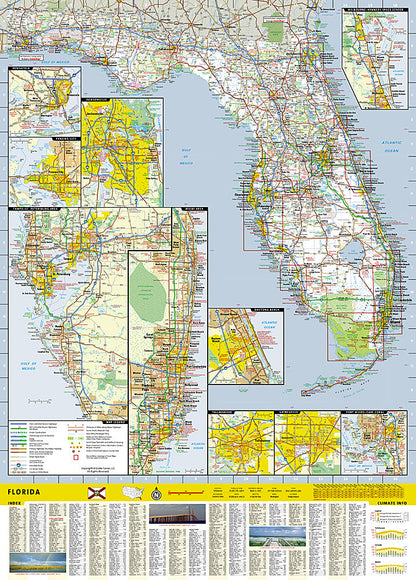 National Geographic Guide Map FL Florida Road Map & Travel Guide GM01020314