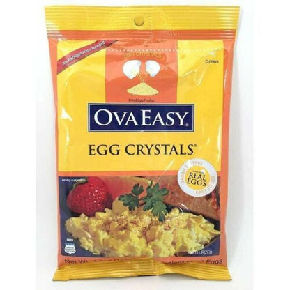 Nutriom OvaEasy 100% Real All Natural Powdered Whole Egg Crystals - 12 Eggs