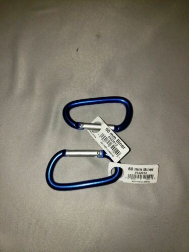 Liberty Mountain Multi-Biner 60mm (2.36") HA Aluminum Carabiners Blue 2-Pack