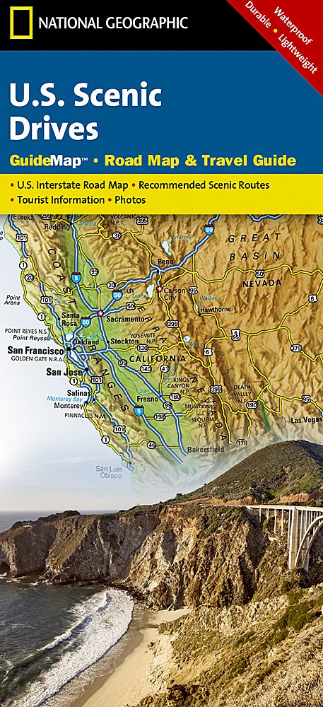 National Geographic Guide Map US Scenic Drives Road Map & Travel Guide GM00620510