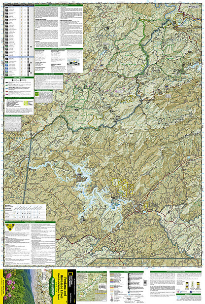 National Geographic Trails Illustrated NC Fontana and Hiwassee Trail Map TI00000784