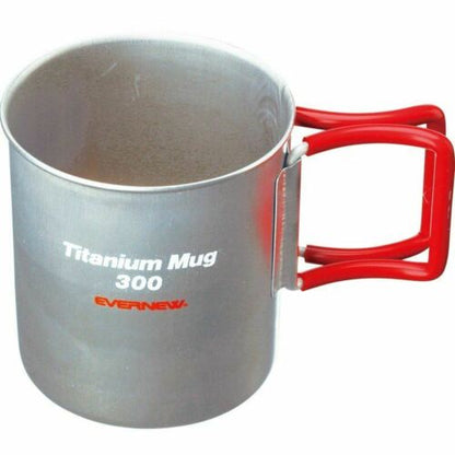 EverTI Mug 300 FH Titanium Single Wall 300ml Cup w/Folding Handles EBY266R