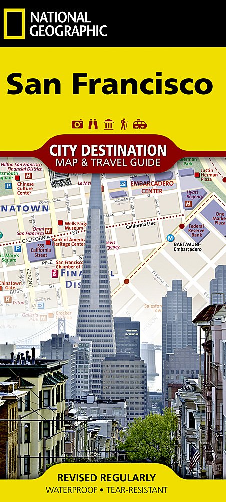 National Geographic City Destination Map San Francisco CA DC01020319