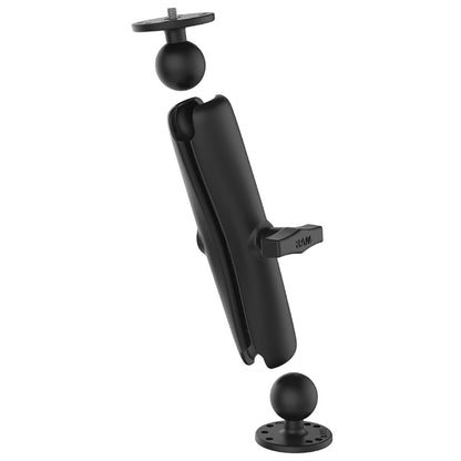 RAM Mount RAM Double Ball Mount w/1/4"-20 Male Thread - Long Arm [RAM-101AU-D]