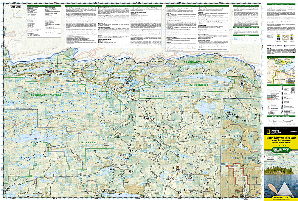 National Geographic MN Boundary Waters Map Bundle TI01020591B