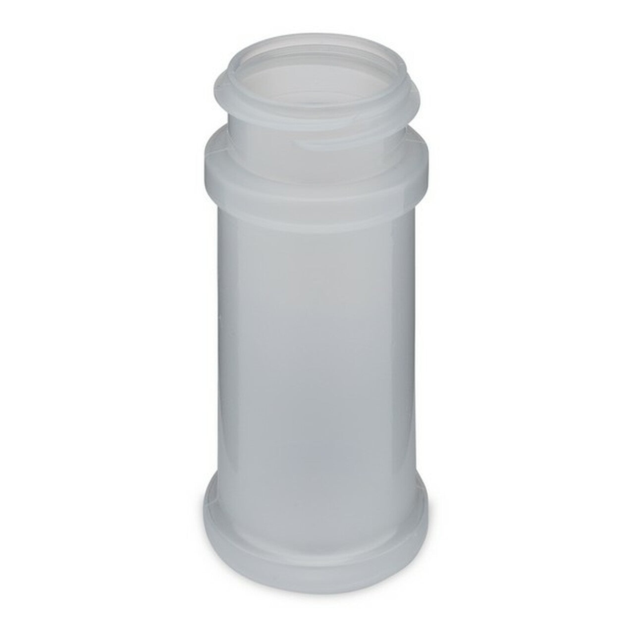 Spice Jar 3 oz Natural PP w/Shaker & Black Cap 2302B04BLK