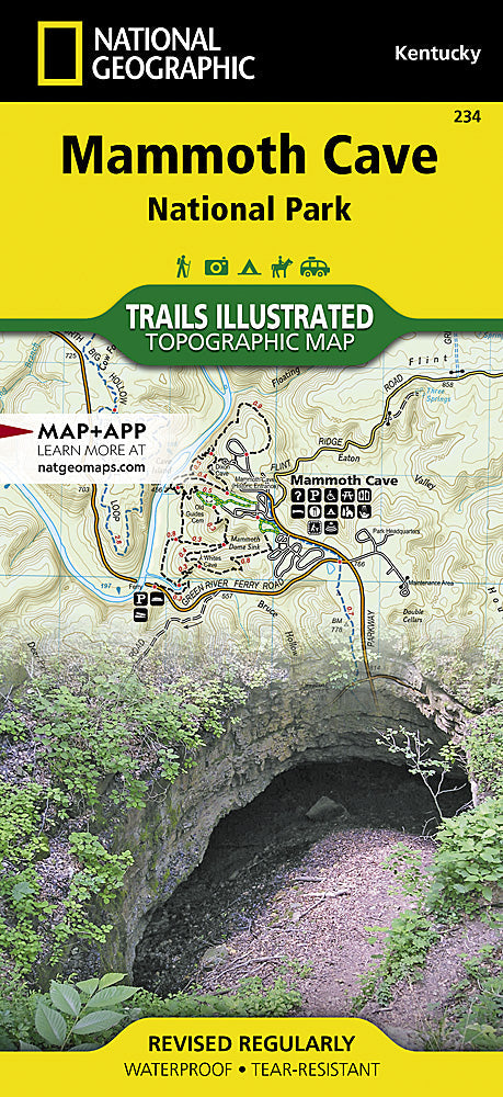 National Geographic Trails Illustrated KY Mammoth Cave National Park Map TI00000234