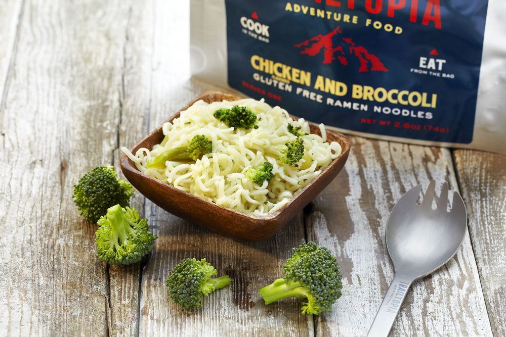 Trailtopia Gluten Free Chicken w/Broccoli Ramen Noodles 1 Serving