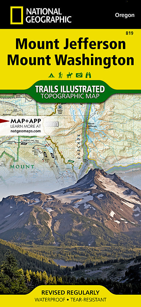 National Geographic Trails Illustrated OR Mt Jefferson/Mt Washington Wldrns TI00000819