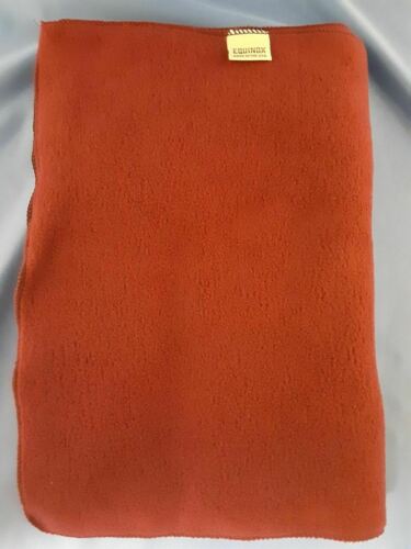 Equinox Collared Lemming 11.5" x 60" Fleece Scarf Pumpkin Orange Made in USA