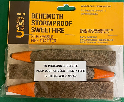 UCO Behemoth Stormproof Sweetfire Firestarter 3-Pack MT-BEHEMOTH-3P