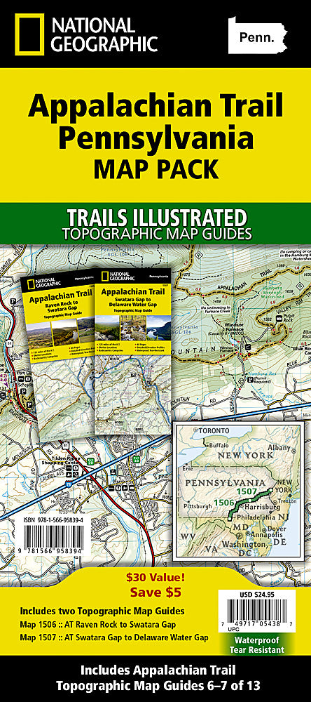 Appalachian Trail PA Map Pack Bundle TI01021221B