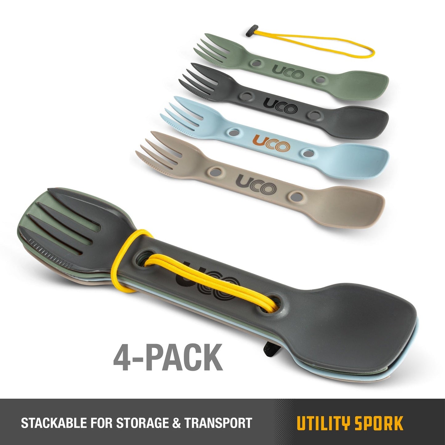 UCO Utility Spork 4-Pack Terra Colors F-SP-UT-4PK