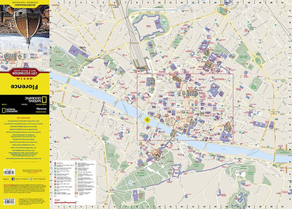 National Geographic City Destination Map Florence Italy DC01020317