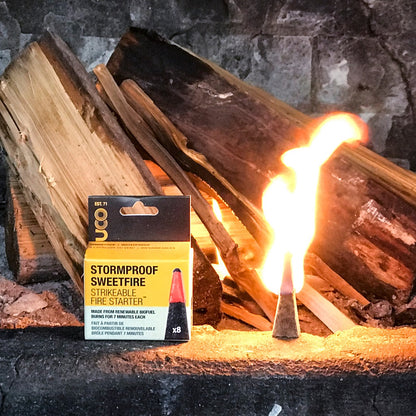 UCO Sweetfire Strikeable Fire Starter / Matches 8-Pack 7-Minute Burn MT-SF8P