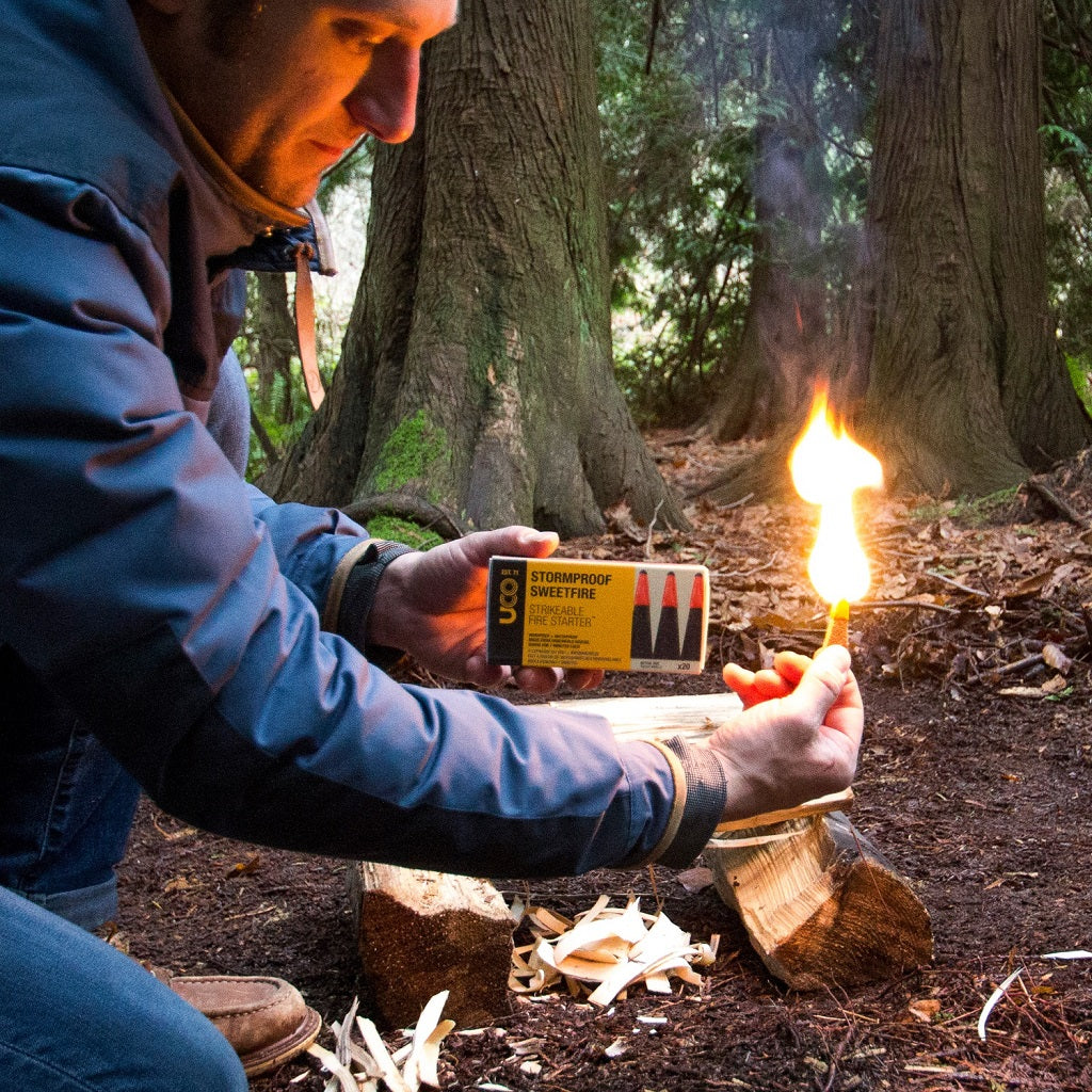 UCO Sweetfire Strikeable Fire Starter / Matches 8-Pack 7-Minute Burn MT-SF8P