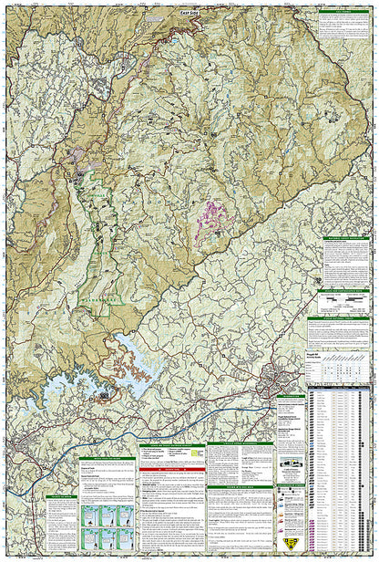 National Geographic Trails Illustrated NC Linville Gorge Mount Mitchell Map TI00000779