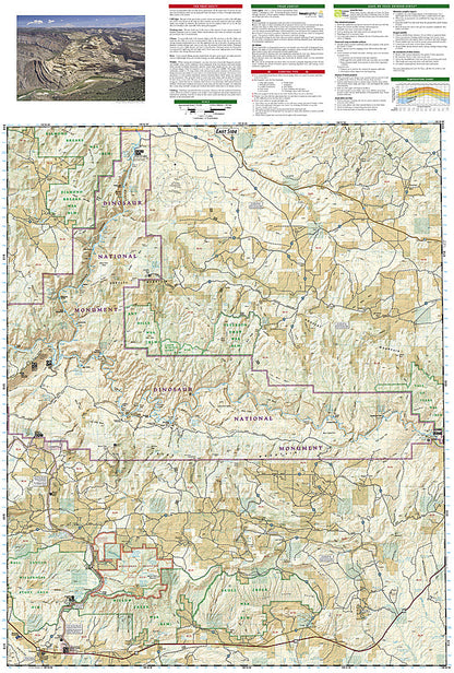 National Geographic Trails Illustrated Colo Dinosaur National Monument Map TI00000220