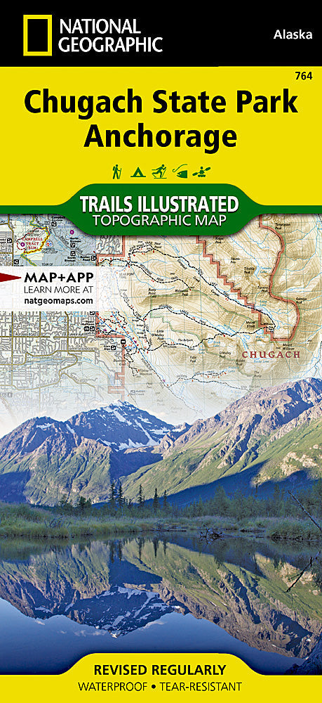 National Geographic Trails Illustrated AK Anchorage Chugach State Park Map TI00000764