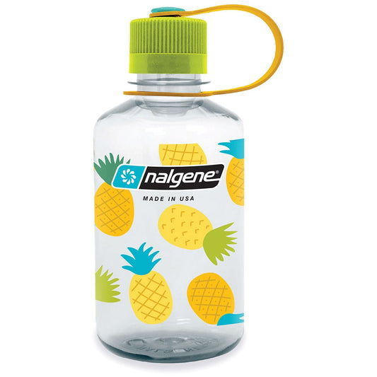 Nalgene Narrow Mouth Sustain 16 oz Bottle Pineapple w/Green Cap