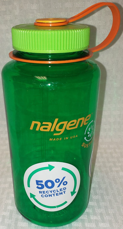 Nalgene Wide Mouth 32 oz Sustain Bottle Melon Ball 2020-0532