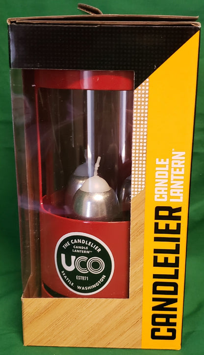 UCO Candle Lantern Powder Coated Red C-C-STD