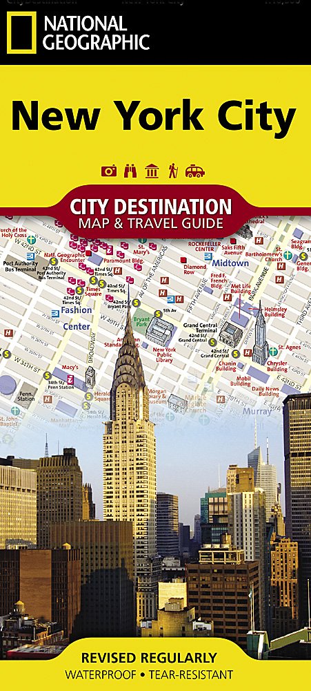 National Geographic City Destination Map York City NY DC00620552