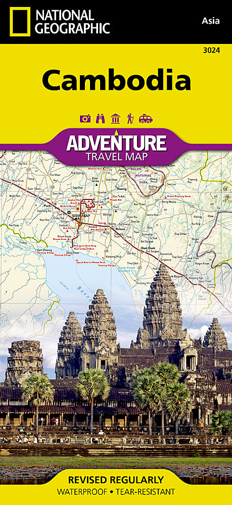National Geographic Adventure Map Cambodia AD00003024
