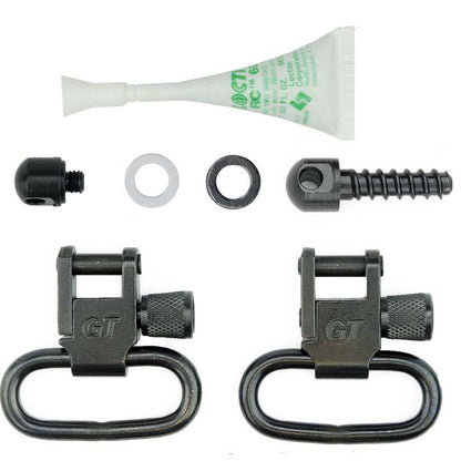 GROVTEC Black 1" Locking Swivel Set with Studs for Mossberg GTSW31