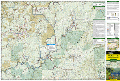 National Geographic Allegheny Nat Forest Map Pack Bundle TI01021245B