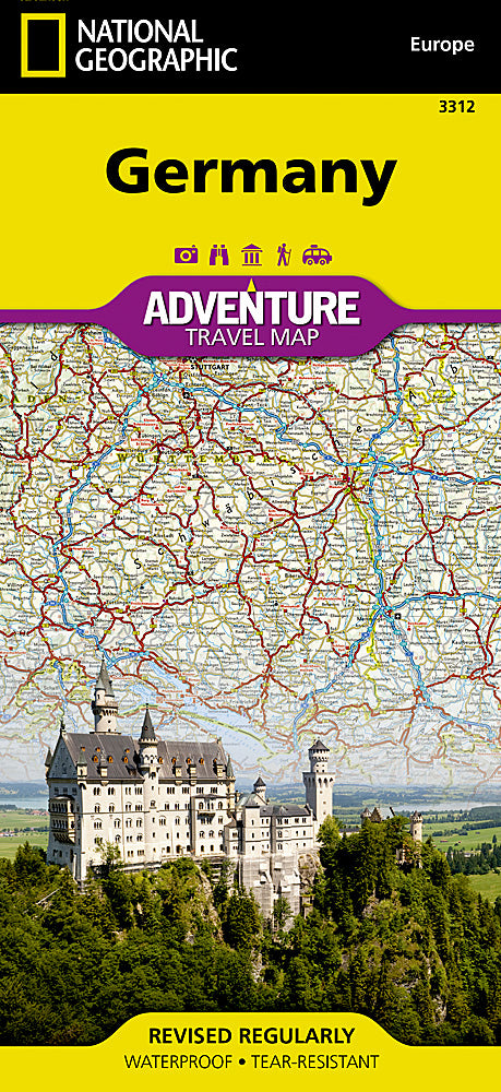 National Geographic Adventure Map Germany Europe AD00003312