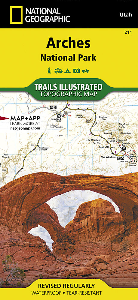 National Geographic UT Mighty 5 Park Map Pack Bundle TI01020773B