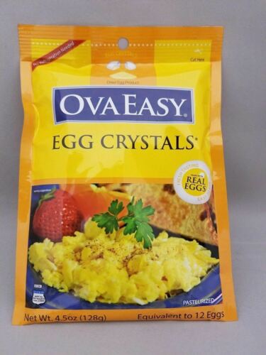 Nutriom OvaEasy 100% Real All Natural Powdered Whole Egg Crystals - 12 Eggs