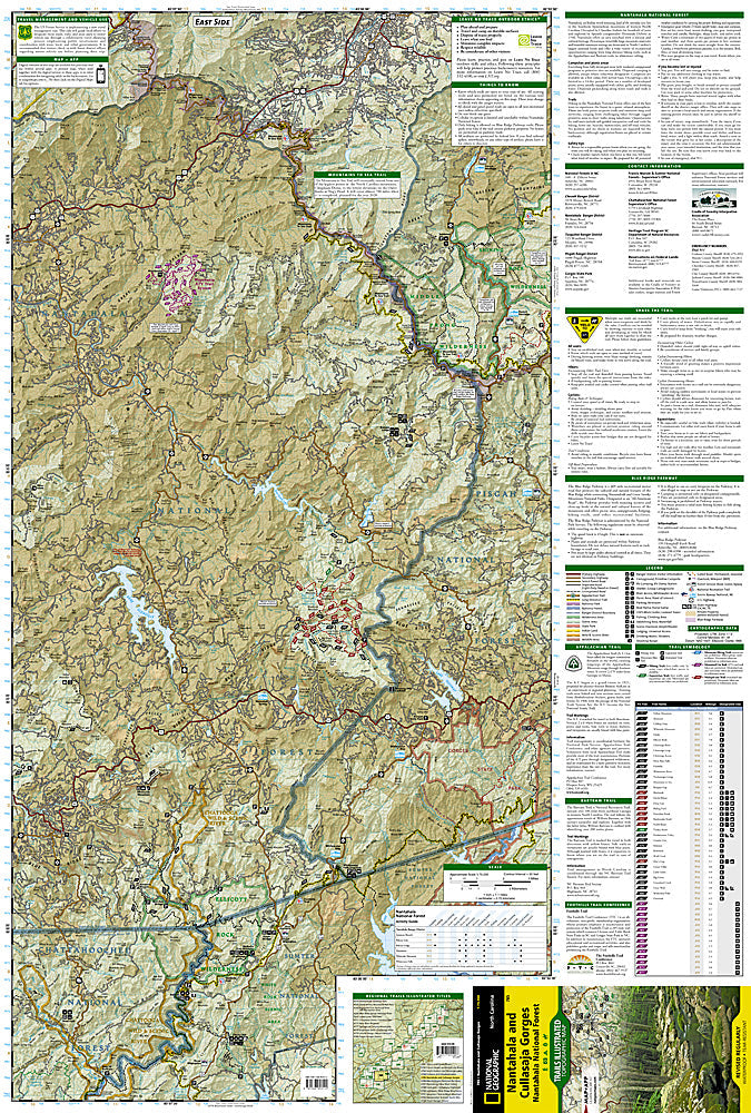 National Geographic Trails Illustrated NC Nantahala/Cullasaja Gorges Map TI00000785