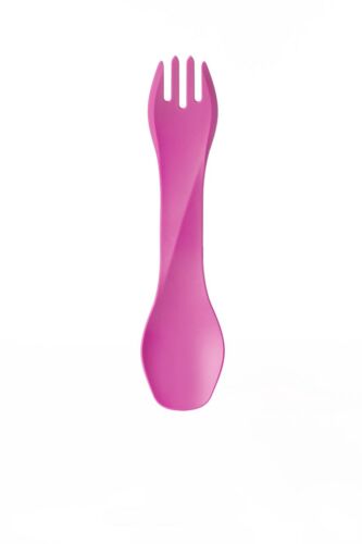 Humangear GoBites Uno Spoon/Fork Combo Utensil Pink OEM - Sturdy BPA-Free Nylon