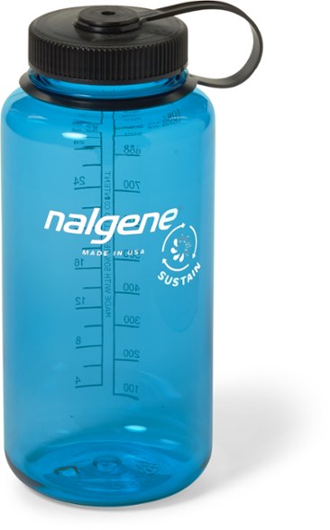 Nalgene Wide Mouth Sustain 16 oz Bottle Slate Blue w/Black Cap